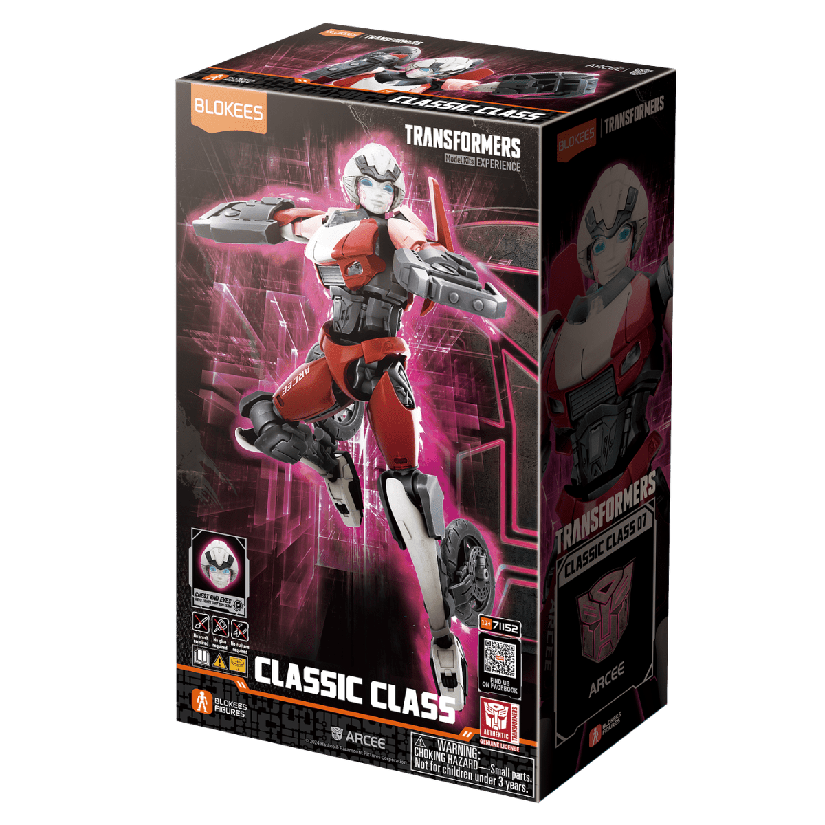 BLOKEES TRANSFORMERS ARCEE CLASSIC CLASS 0