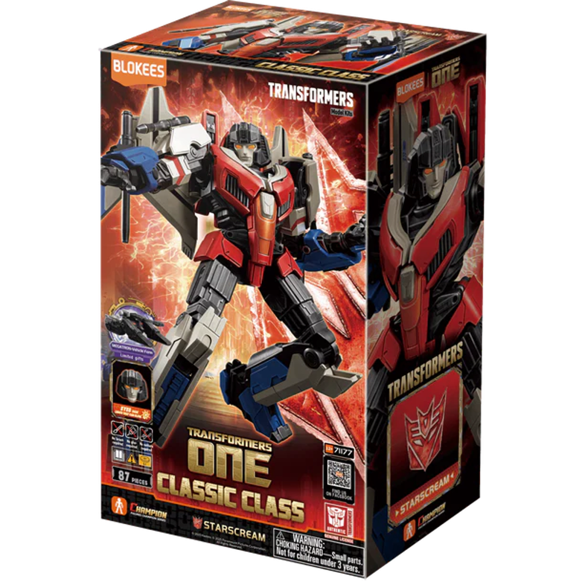 BLOKEES TRANSFORMERS ONE STARSCREAM CLASSIC CLASS 0