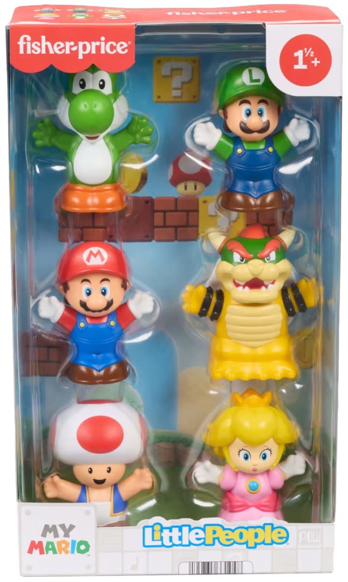 LITTLE PEOPLE PAQUETE DE FIGURAS DE BAÑO MARIO BROS 2