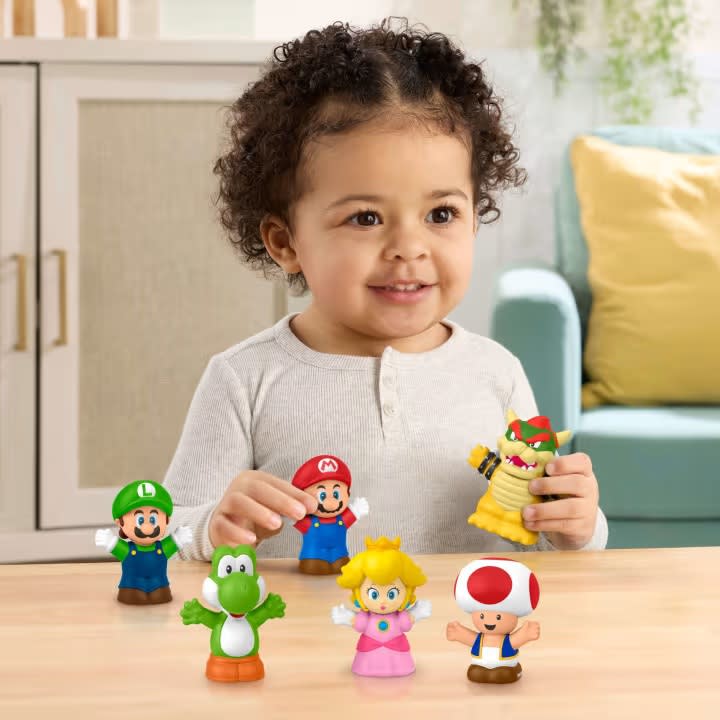 LITTLE PEOPLE PAQUETE DE FIGURAS DE BAÑO MARIO BROS1