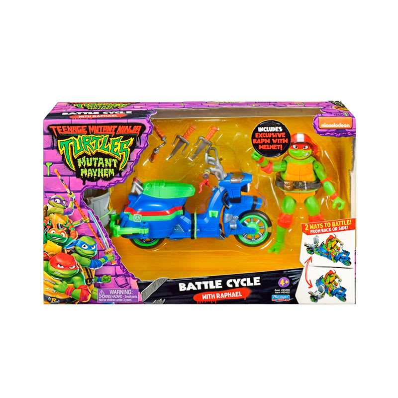 TMNT PELICULA TORTUGA NINJA Y MOTO SURTIDO3