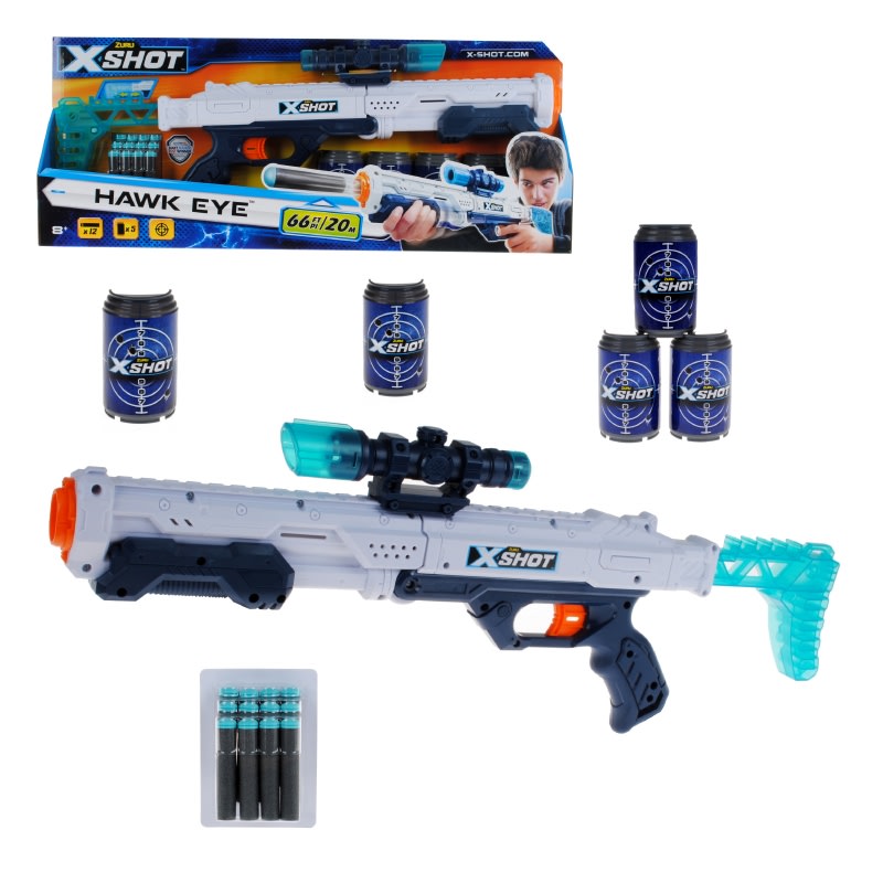 X-SHOT LANZADOR HAWK EYE CON 16 DARDOS1