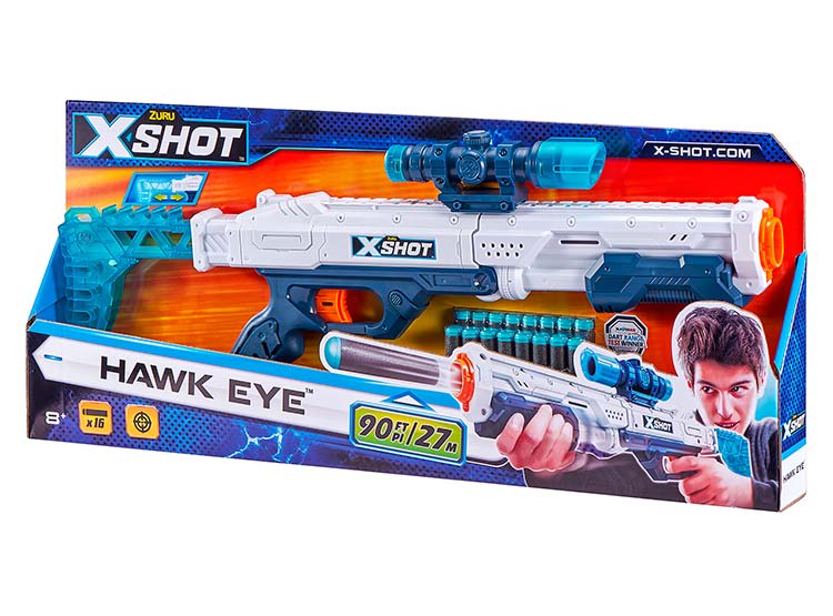 X-SHOT LANZADOR HAWK EYE CON 16 DARDOS 1