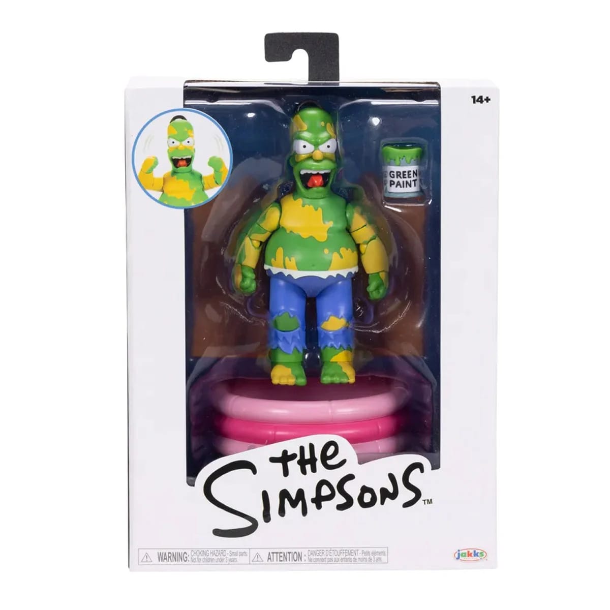LOS SIMPSONS FIGURA 5 PULGADAS FURIA HOMERO VERDE 1