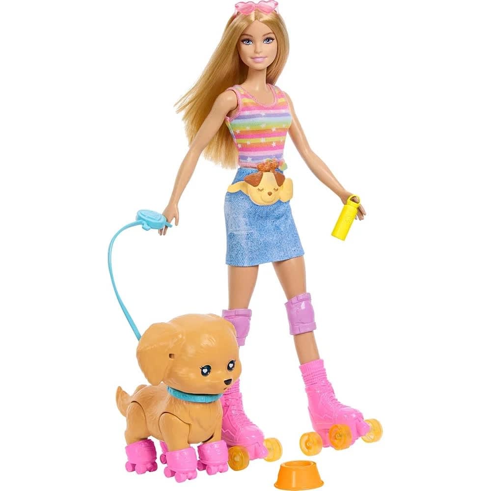 BARBIE PETS SKATE AND RUN MUÑECA CON PERRITO Y PATINES3
