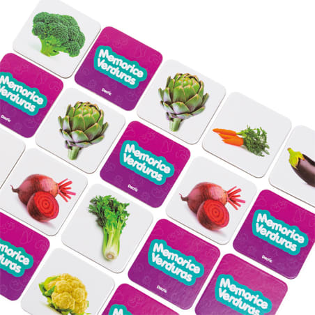 JUEGO MEMORICE VERDURAS (CARTON) - DACTIC1