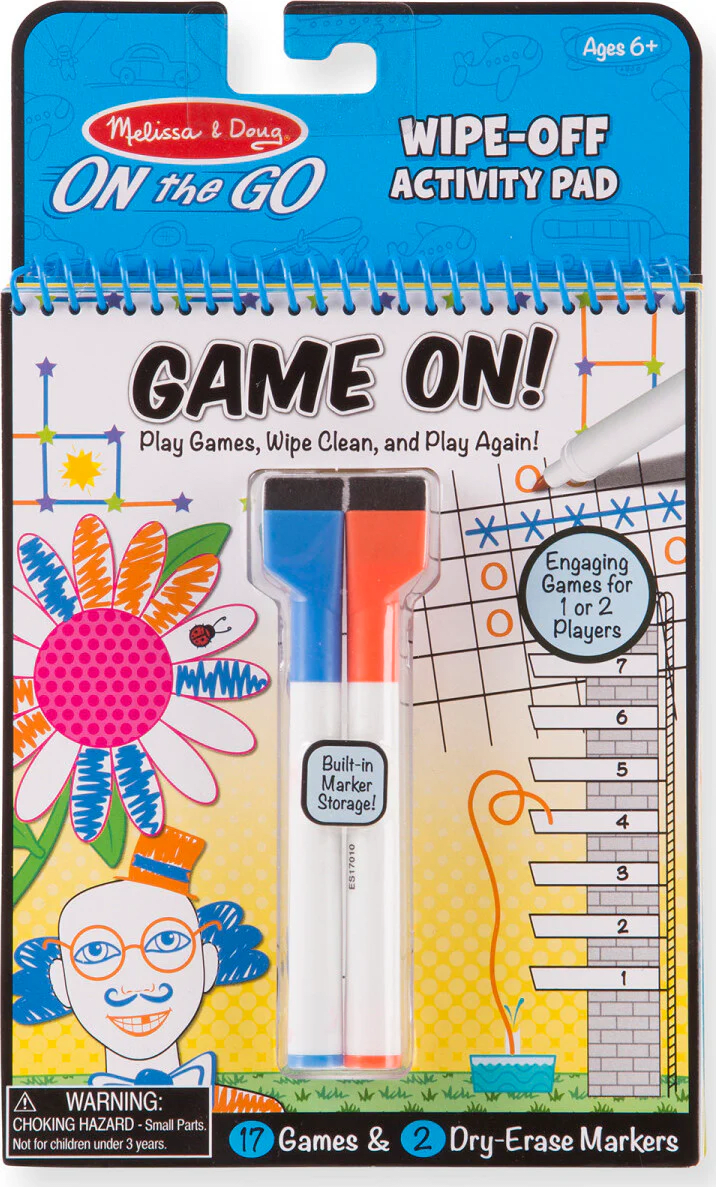 MELISSA & DOUG- GAME ON WIPE OFF 0