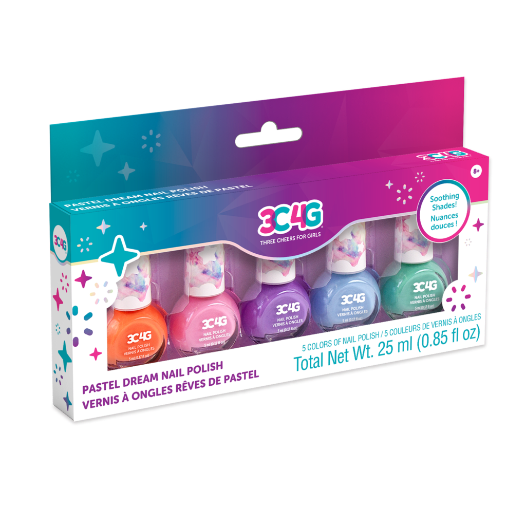SET 5 ESMALTES DE UÑAS PASTEL 1