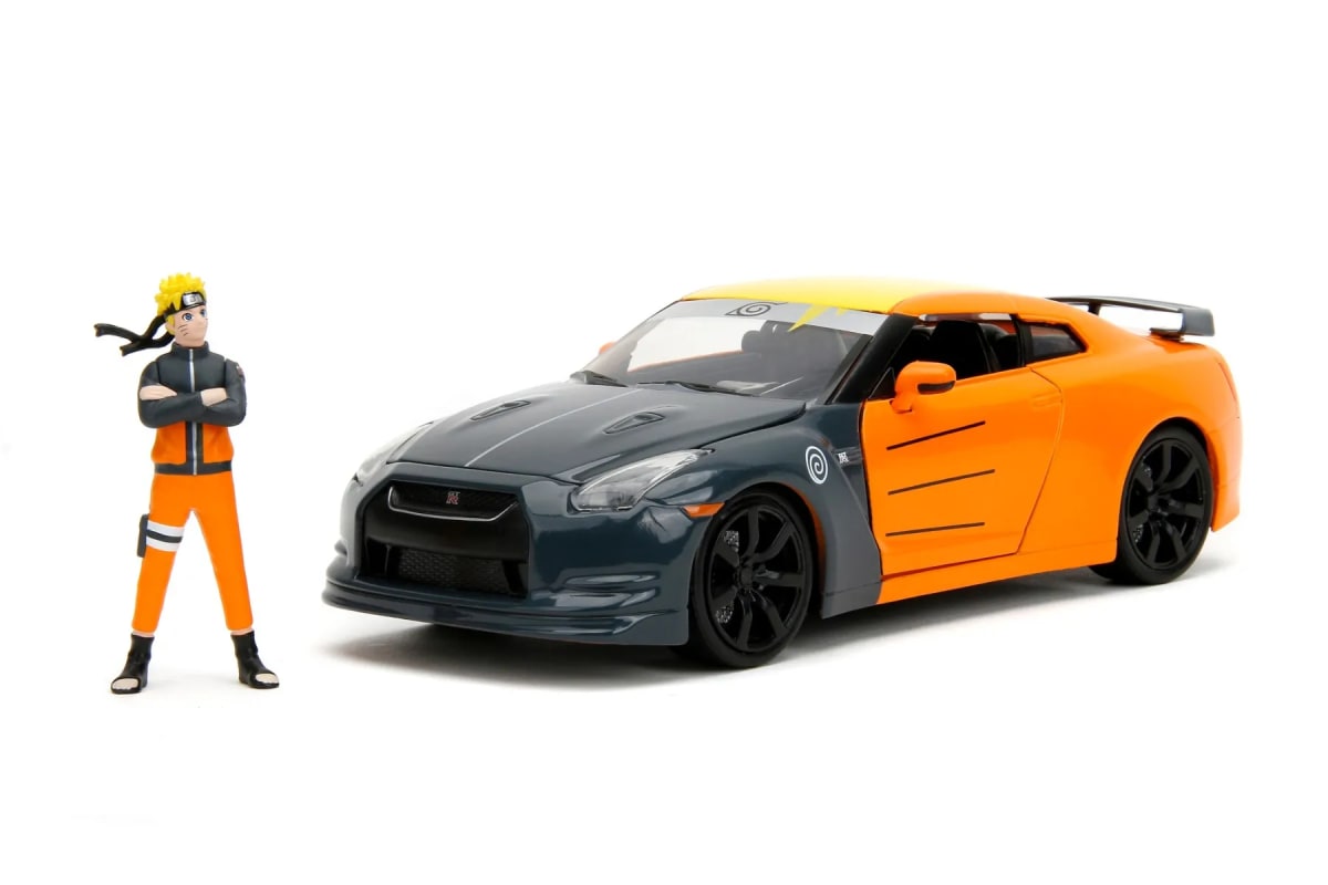 1:24 Scale Diecast - Hollywood Rides - Naruto: Shippuden - 2009 Nissan GT-R (R35) w/ Naruto1