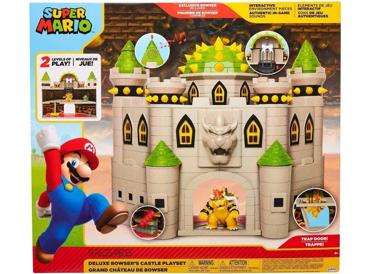 SUPER MARIO NINTENDO SET ESCENA BATALLA CASTILLO DE BOWSER 2