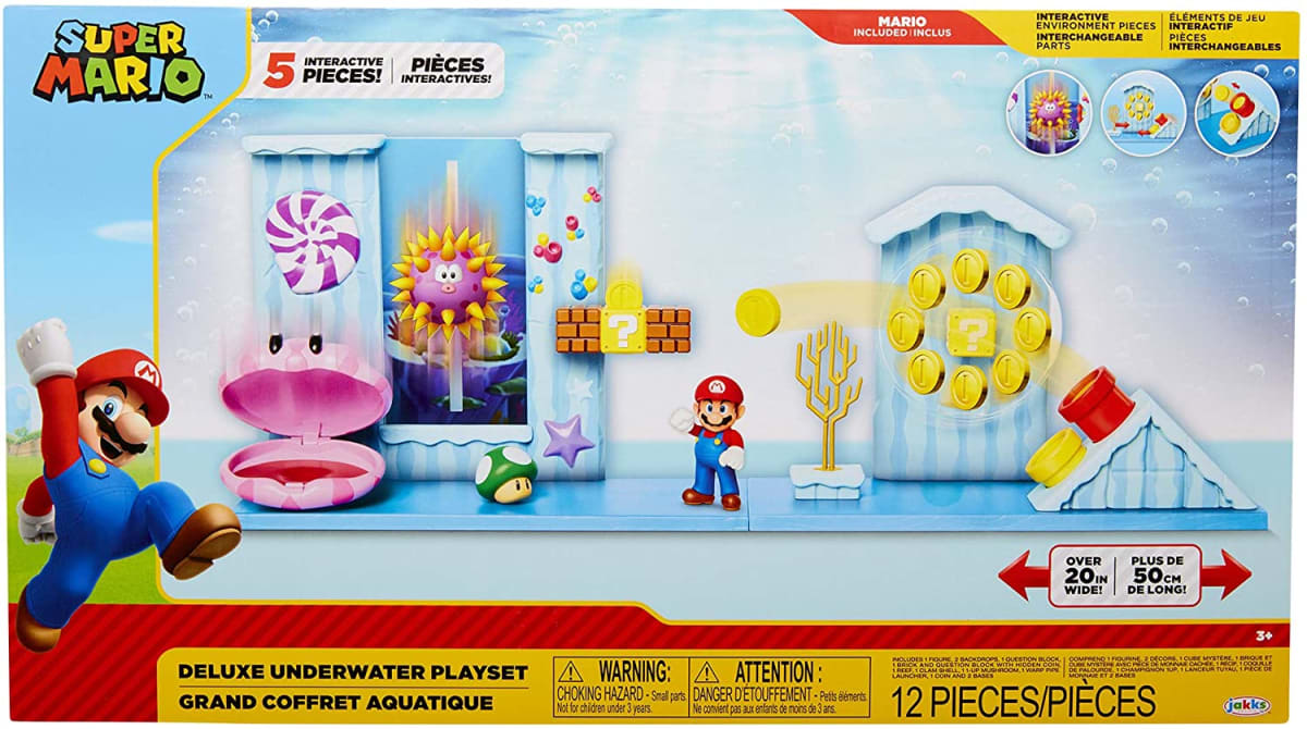 SUPER MARIO NINTENDO DELUXE UNDERWATER PLAYSET 1