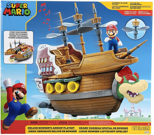 SUPER MARIO NINTENDO JUEGO AERONAVE DELUXE DE BOWSER 0