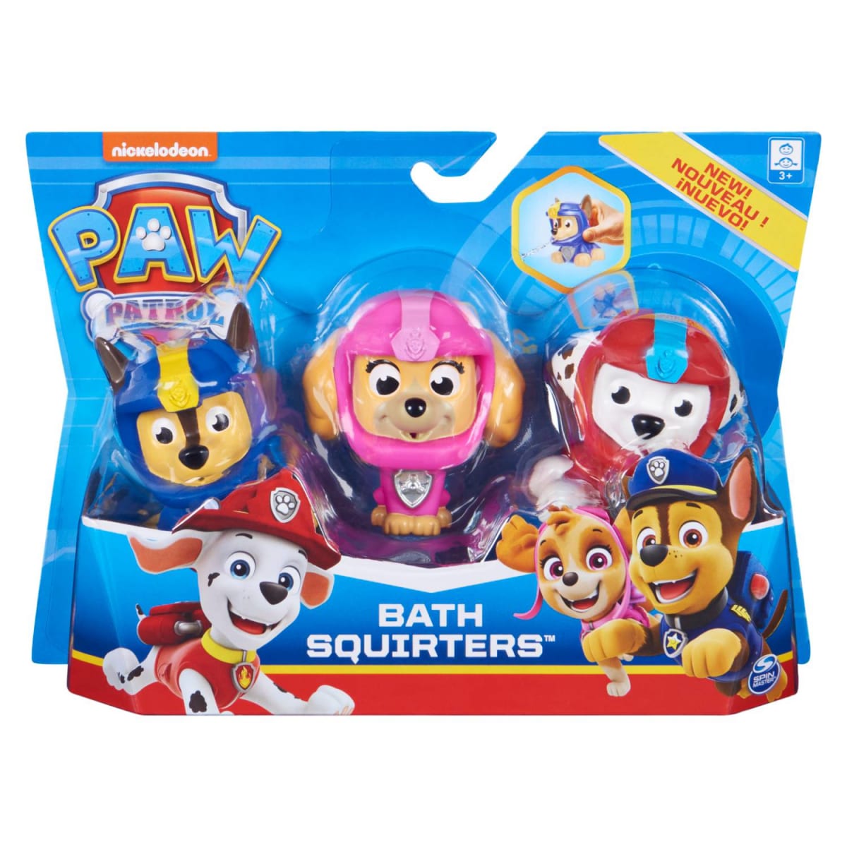 PAW PATROL SET 3 FIGURAS LANZA AGUA 0