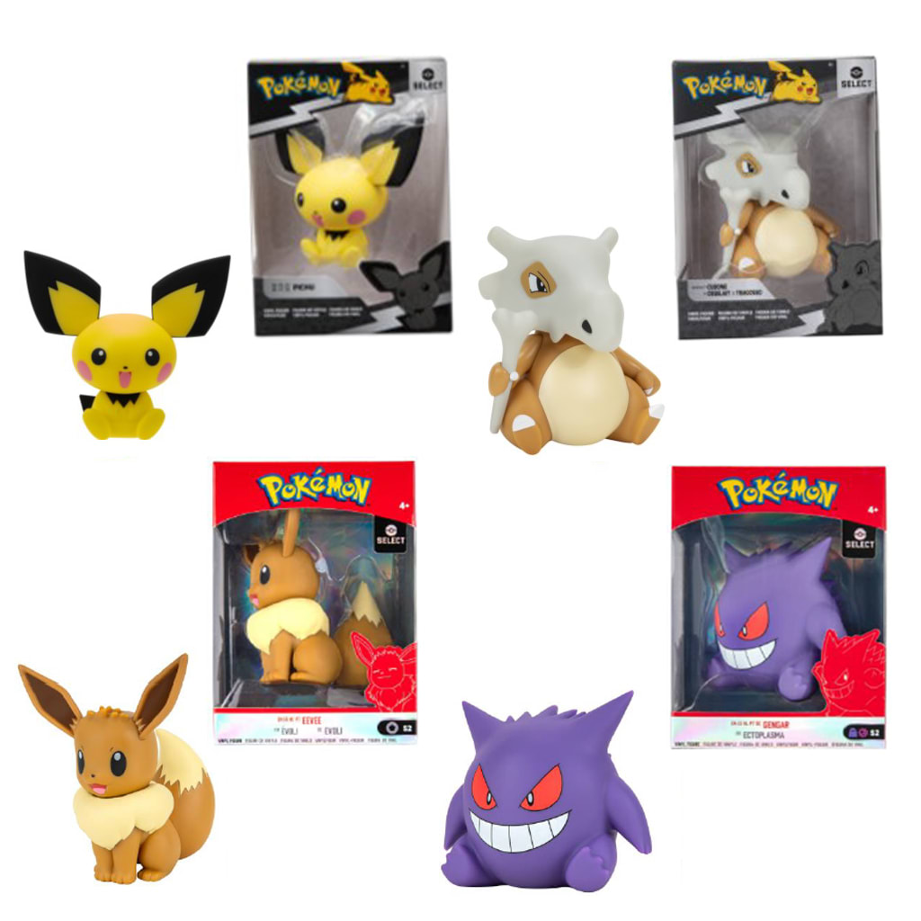Pokémon Figura in vinile di Pikachu Select, 10,2 cm | WhichOne