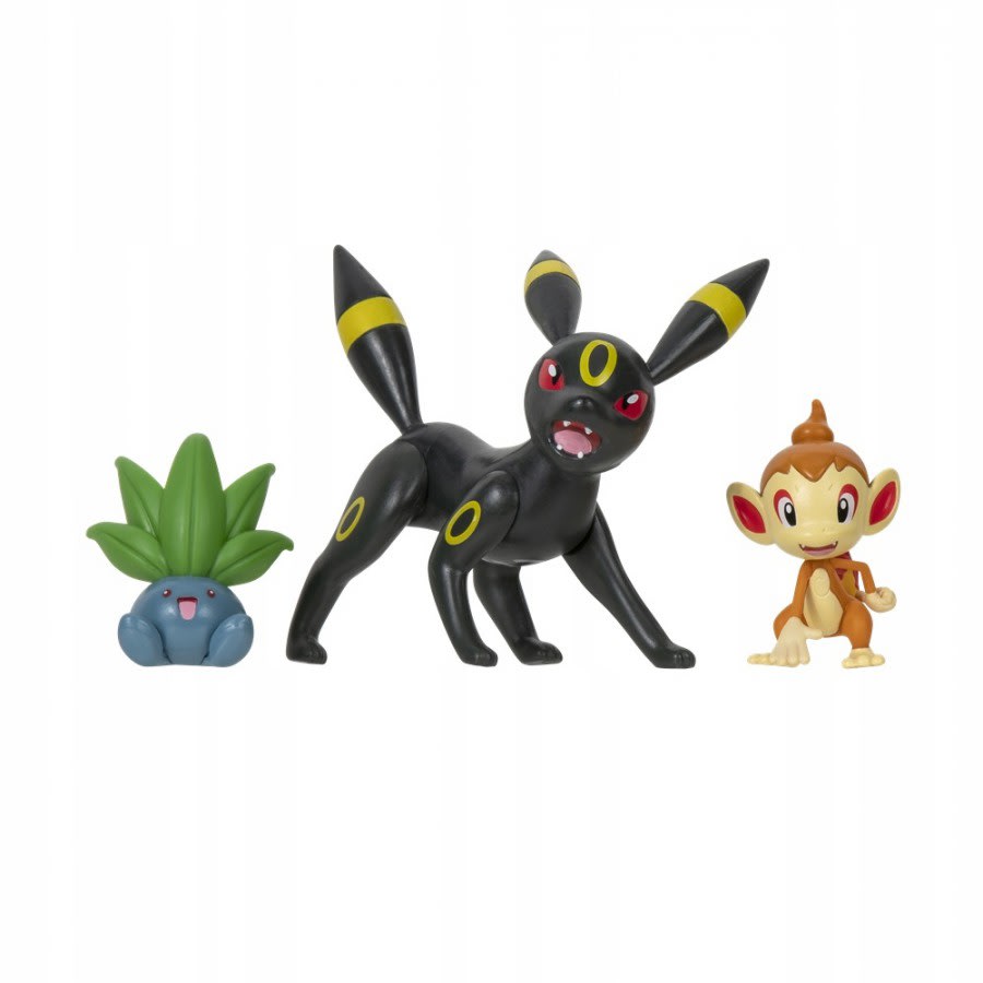 POKEMON PACK 3 FIGURAS CHIMCHAR - ODDISH - UMBREON1