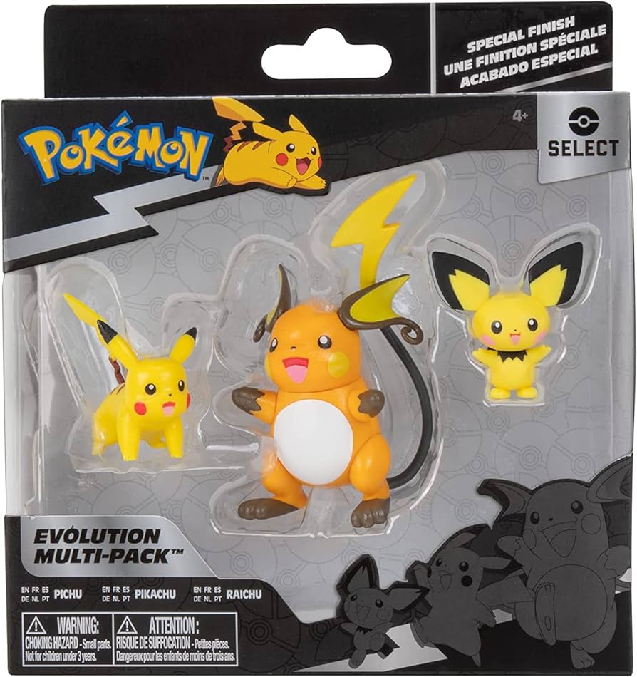 POKEMON PACK FIGURAS EVOLUCION PIKACHU 1