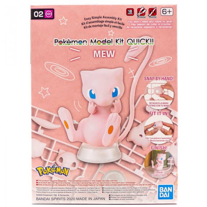 BANDAI POKEMON MODEL KIT QUICK!! 02 MEW 1