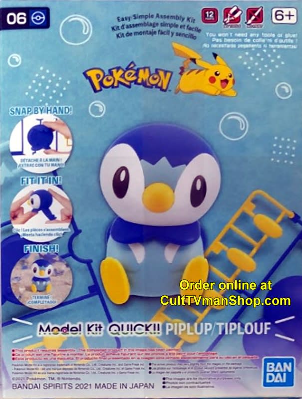 POKEMON MODEL KIT QUICK!! 06 PIPLUP 0