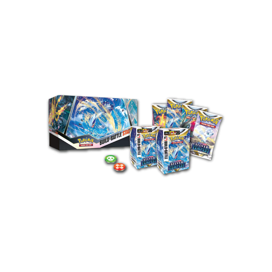 POKEMON SOWRD & SHIELD SILVER TEMPEST BUILD & BATTLE STADIUM INGLÉS1