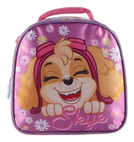 PAW PATROL SET SATIN MOCHILA CON LONCHERA SKYE1