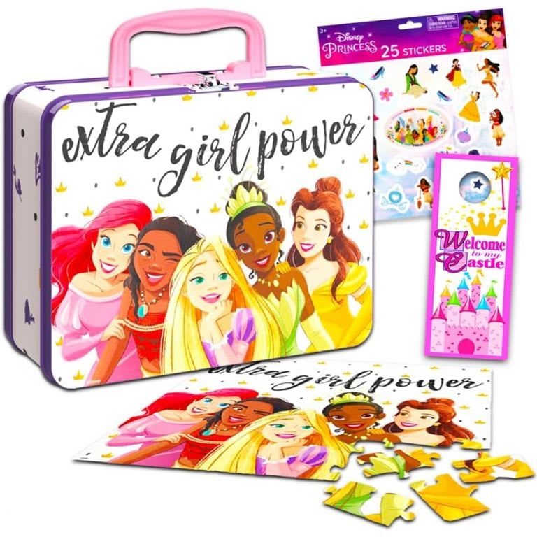PUZZLE DISNEY PRINCESAS 48 PCS EN CAJA METALICA 1