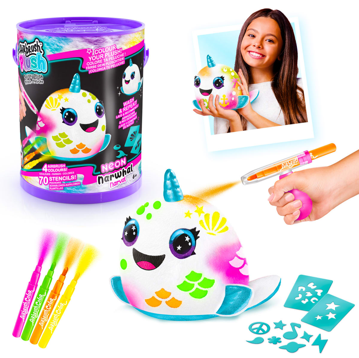 Airbrush Plush-Neon Canal Toys1