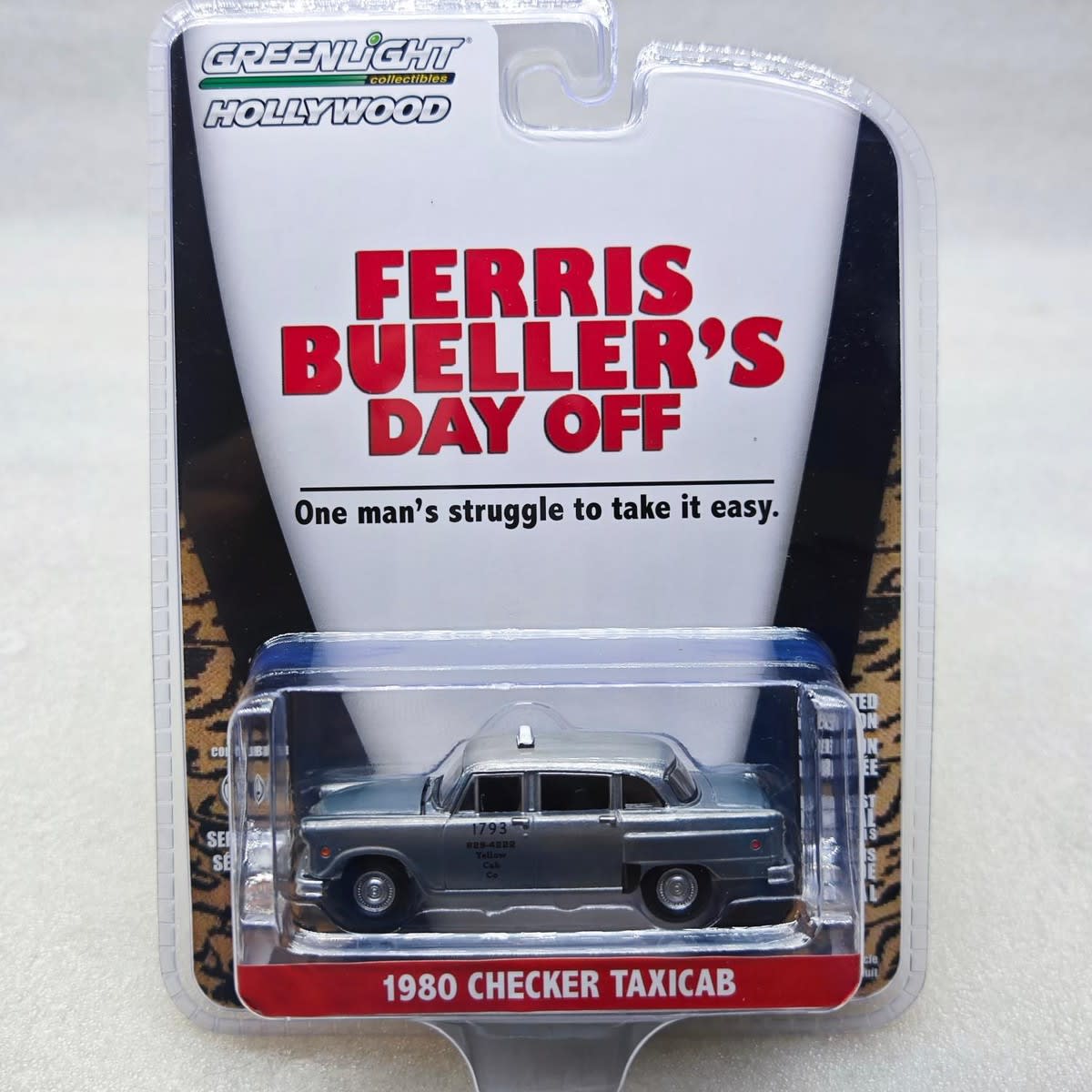 1:64 Hollywood Series 42 - Ferris Bueller's Day Off (1986) - 1980 Checker Taxicab Yellow Cab #17932