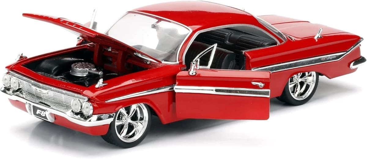 JADA TOYS FAST AND FURIOUS CHEVROLET IMPALA GLOSSY RED 19612