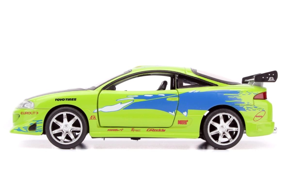 JADA TOYS FAST AND FURIOUS 1995 MITSUBISHI ECLIPSE GREEN 376C3