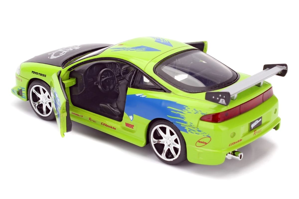 JADA TOYS FAST AND FURIOUS 1995 MITSUBISHI ECLIPSE GREEN 376C1