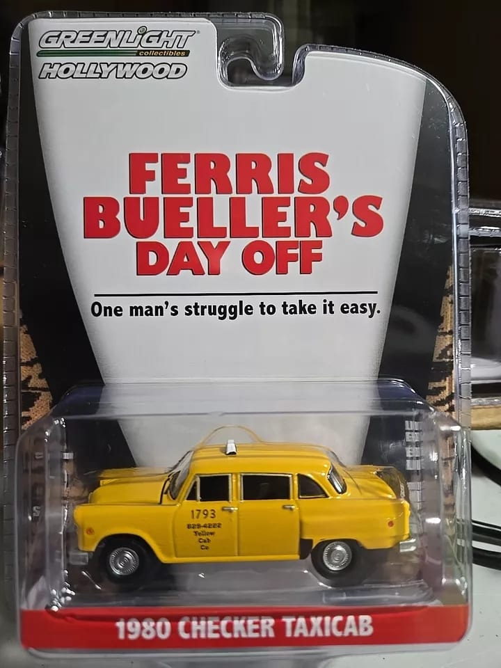1:64 Hollywood Series 42 - Ferris Bueller's Day Off (1986) - 1980 Checker Taxicab Yellow Cab #1793 0