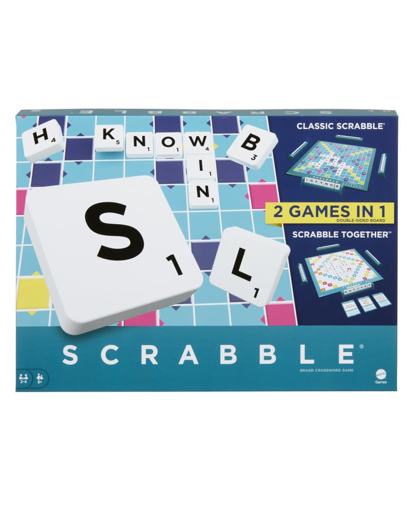Scrabble Juego de Mesa 2 en 1 Colaborativo 347922