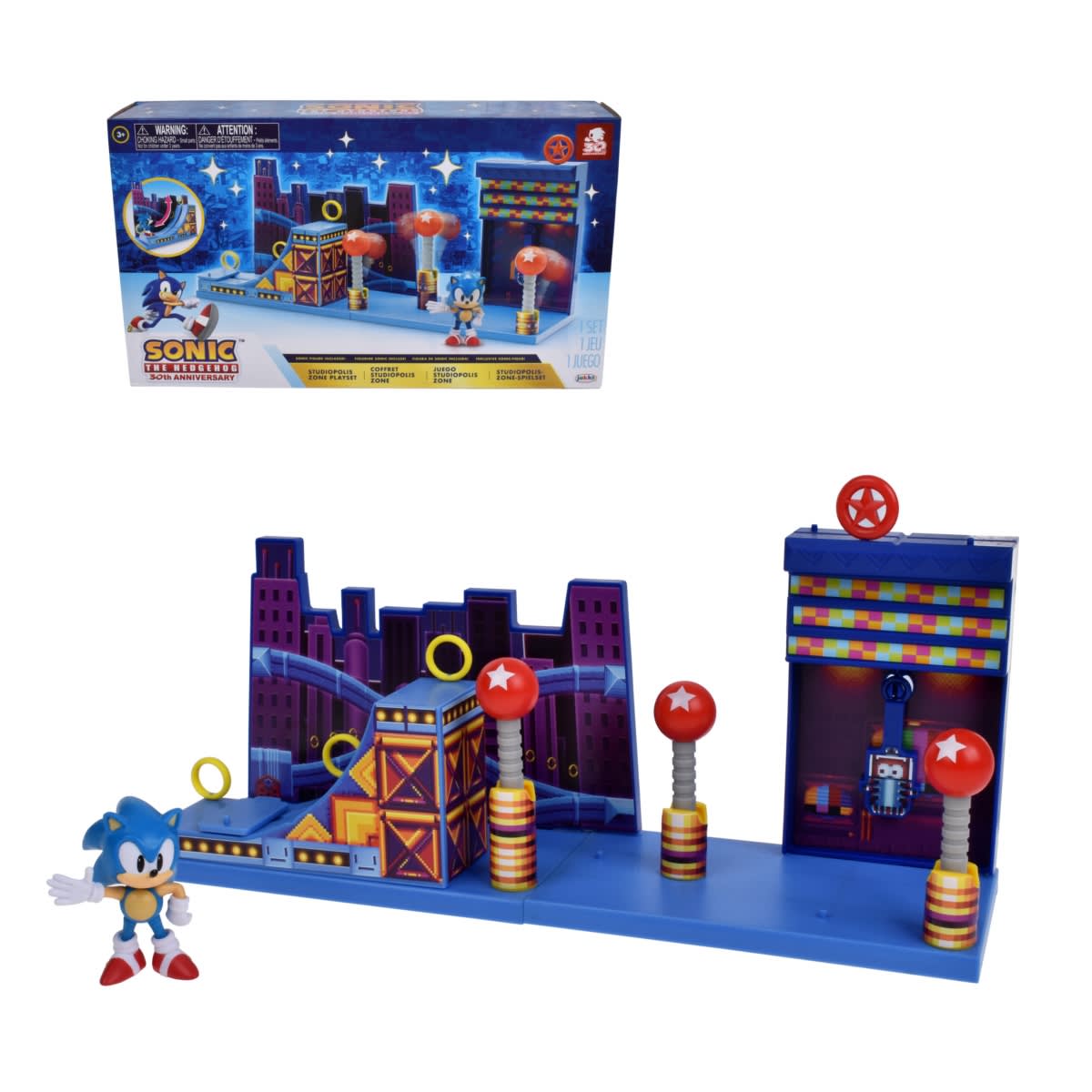 SONIC PLAYSET ZONA STUDIOPOLIS DE 6 CMS1