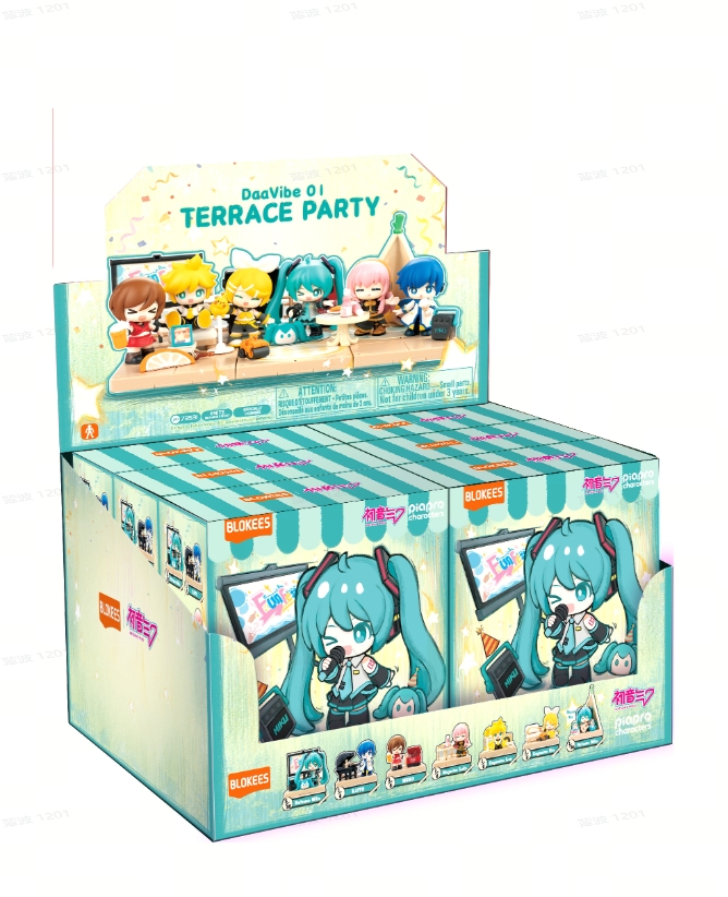 Blokees Figures | Hatsune Miku  | DaaVibe 01 Terrace Party | Caja 6 Figuras Al Azar 0