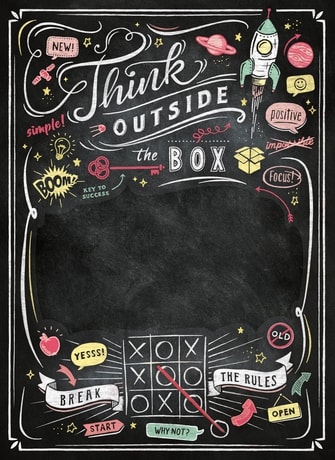 Puzzle 1000 Pcs Pizarra Think Outside The Box2