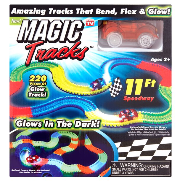 MEGA SET PISTA MAGICA BRILLA EN LA OSCURIDAD 220 PIEZAS1