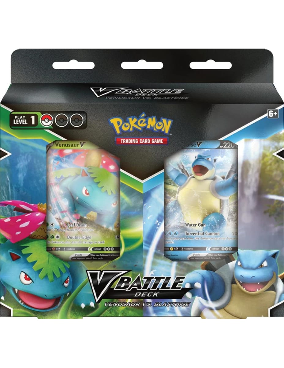 V BATTLE DECK BUNDLE (VENUSAUR V V/S BLASTOISE V) ESPAÑOL1