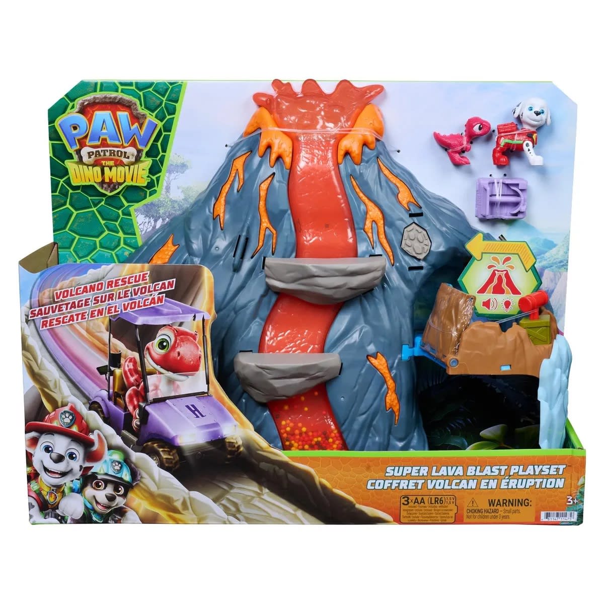 PAW PATROL DINO PELICULA SUPER LAVA BLAST PLAYSET 2