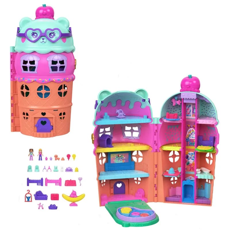 Polly Pocket Set Compacto Casa de Helado1