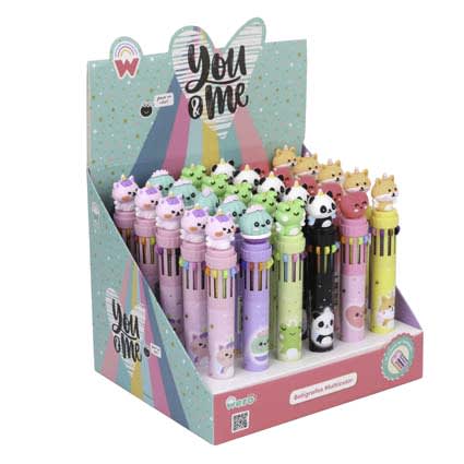 BOLÍGRAFOS MULTICOLOR YOU & ME - WERO 1