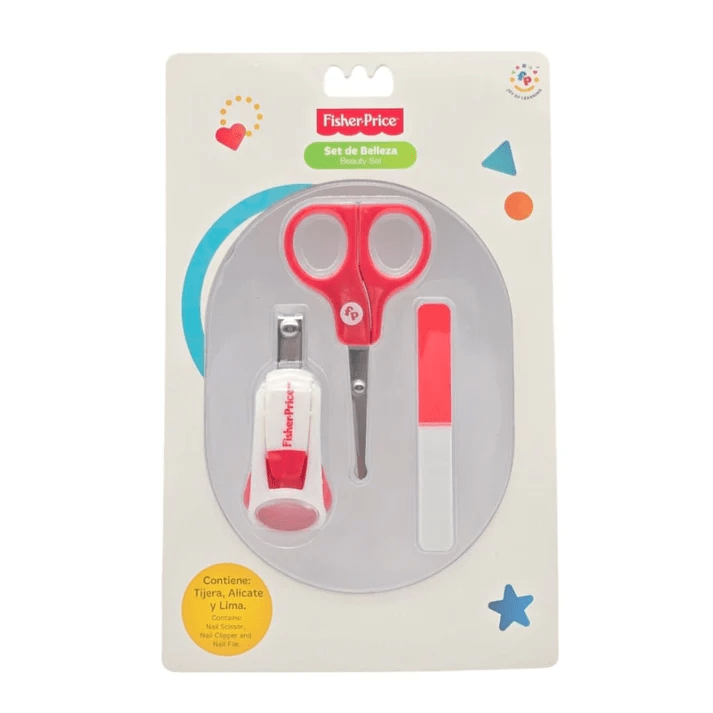 FISHER PRICE - SET CORTA UÑAS CON LUPA 1