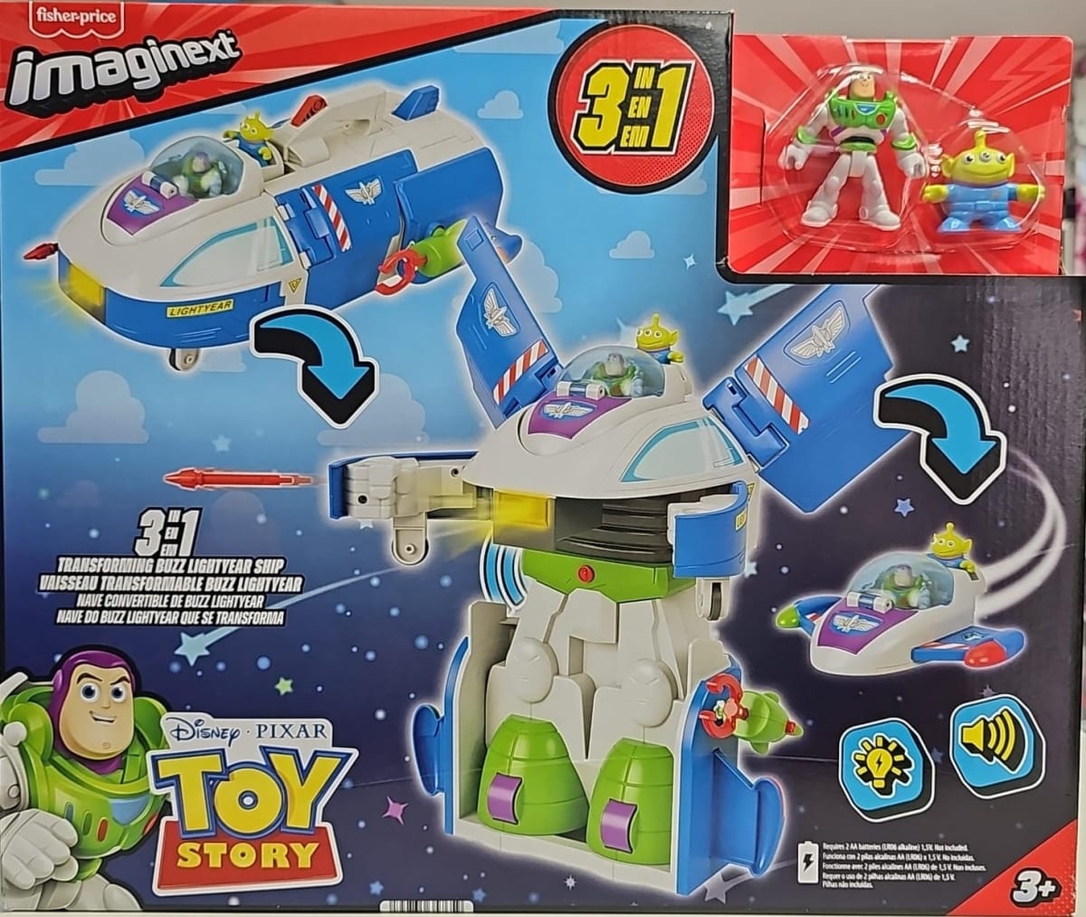 IMAGINEXT TOY STORY SET DE JUEGO BOT TRANSFORMADOR DE BUZZ 0