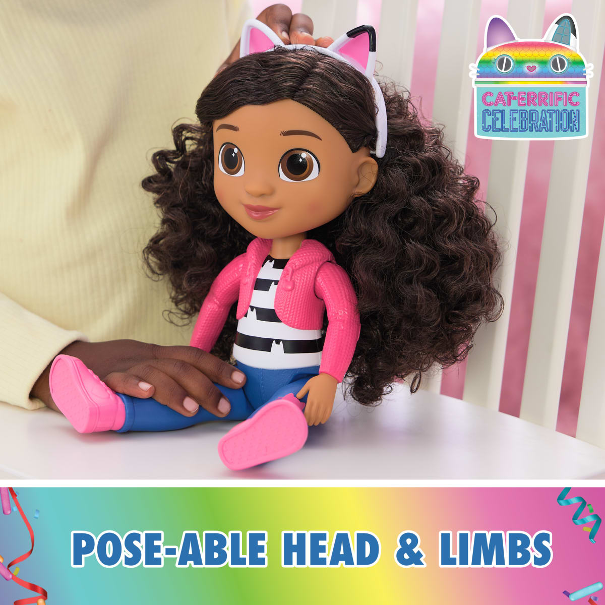 GABBY´S DOLLHOUSE MUÑECA 33CM CON CINTILLO GATO4