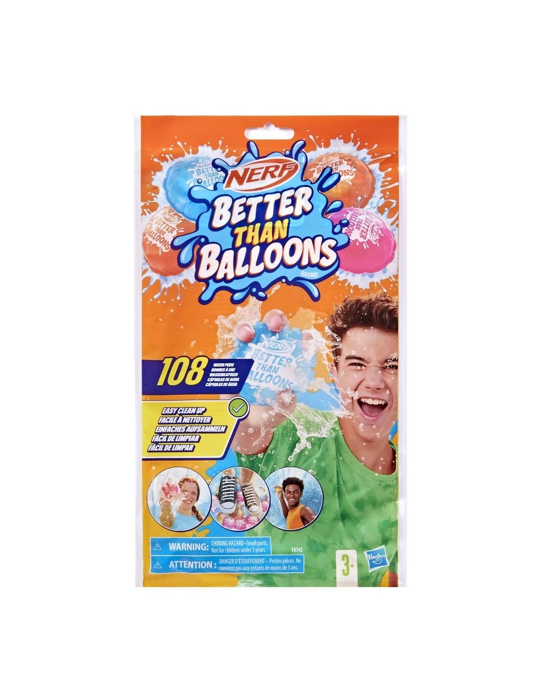 NERF BETTER THAN BALLOONS 108 CÁPSULAS HASBRO