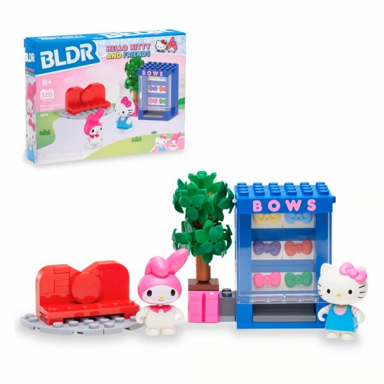 d*7様 グリコx Hello Kitty ひとつぶ300メートル＆福袋ふらふら HELLO KITTY SET CONSTRUCCION CON MOÑOS 145 PCS | Juguetería Little