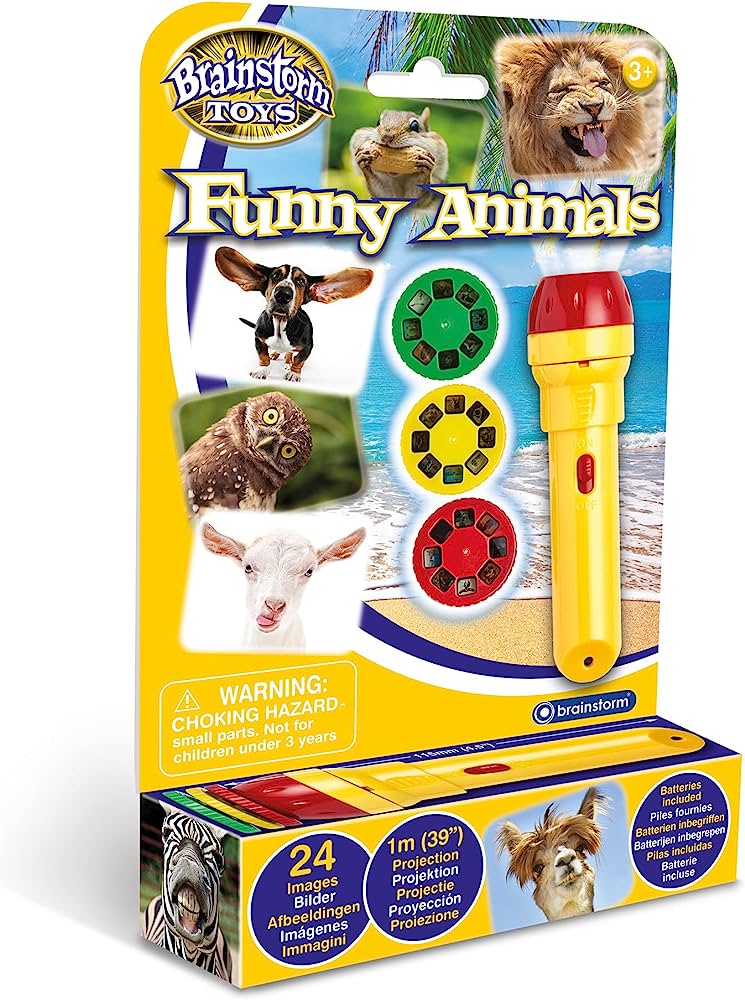 LINTERNA Y PROYECTOR ANIMALES DIVERTIDOS SMART
