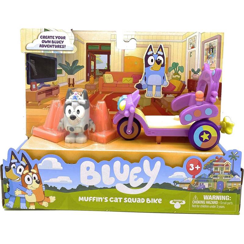 BLUEY MUFFIN'S CAT SQUAD BIKE Juguetería Little Toys® Chile