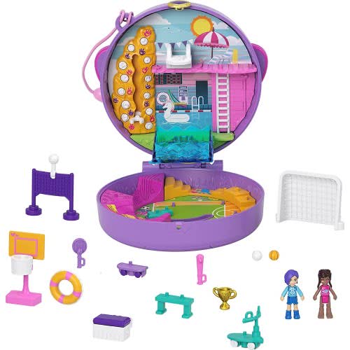 POLLY POCKET ESTUCHE DE EQUIPO DE FUTBOL MATTEL