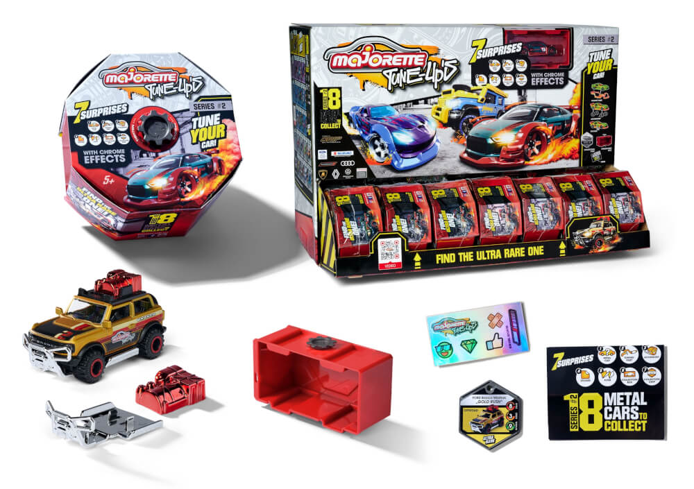 AUTO MAJORETTE TUNE UP'S 2 SHELF DISPLAY SURTIDO PLAYFUN