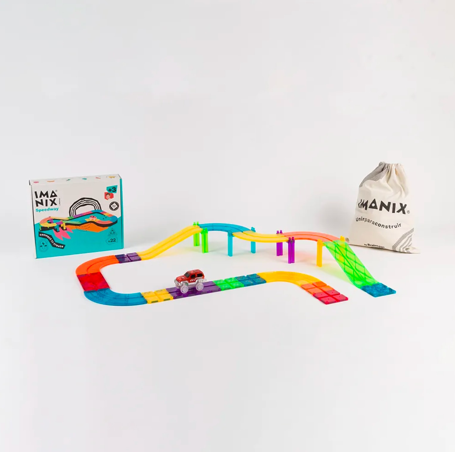 IMANIX SPEEDWAY 22 PIEZAS BRAINTOYS